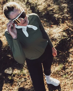 Active L/S Tee W Lichen Green