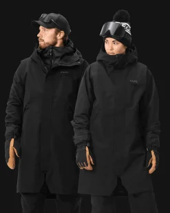 Alpine Rain Coat Deep Black