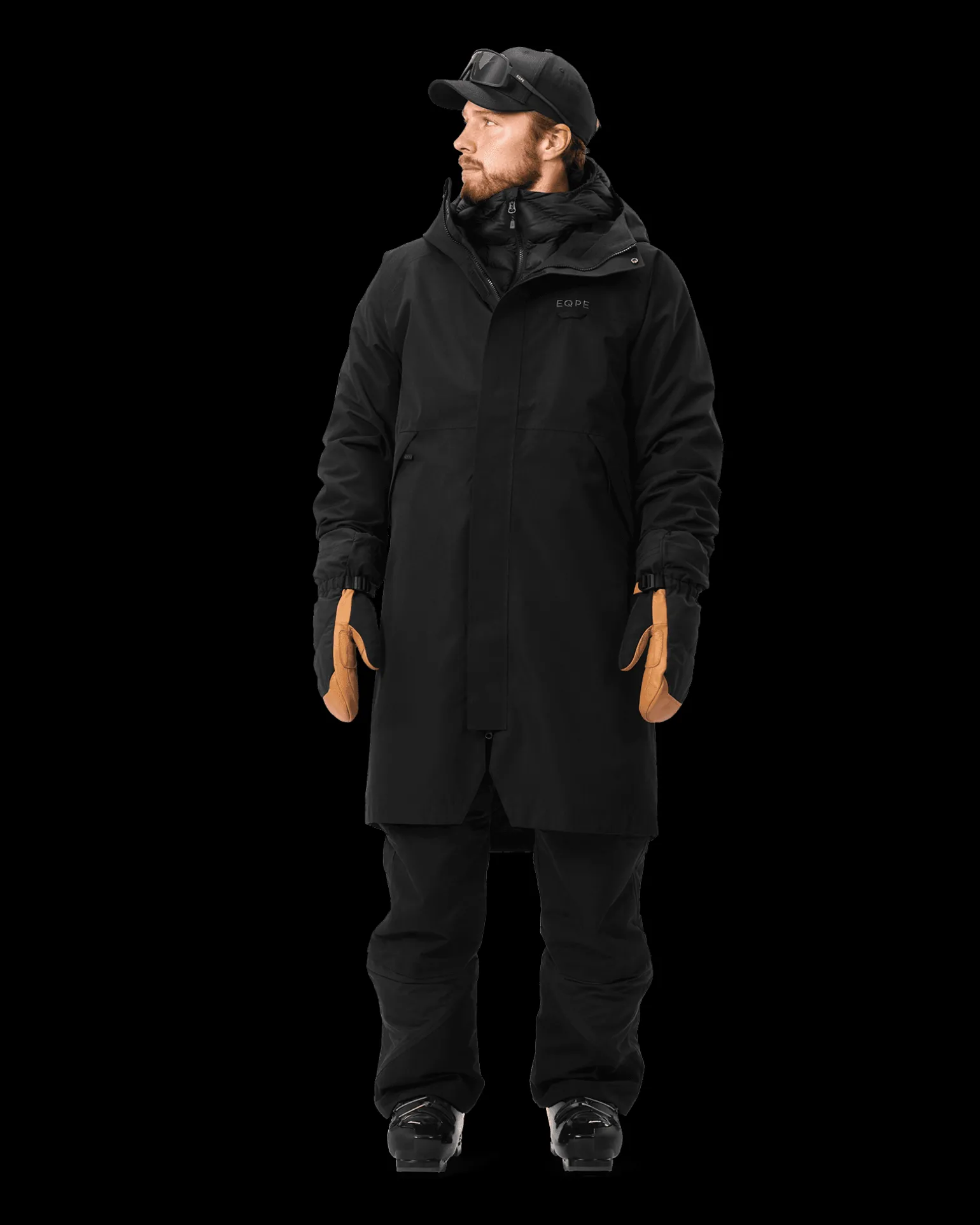 Alpine Rain Coat Deep Black