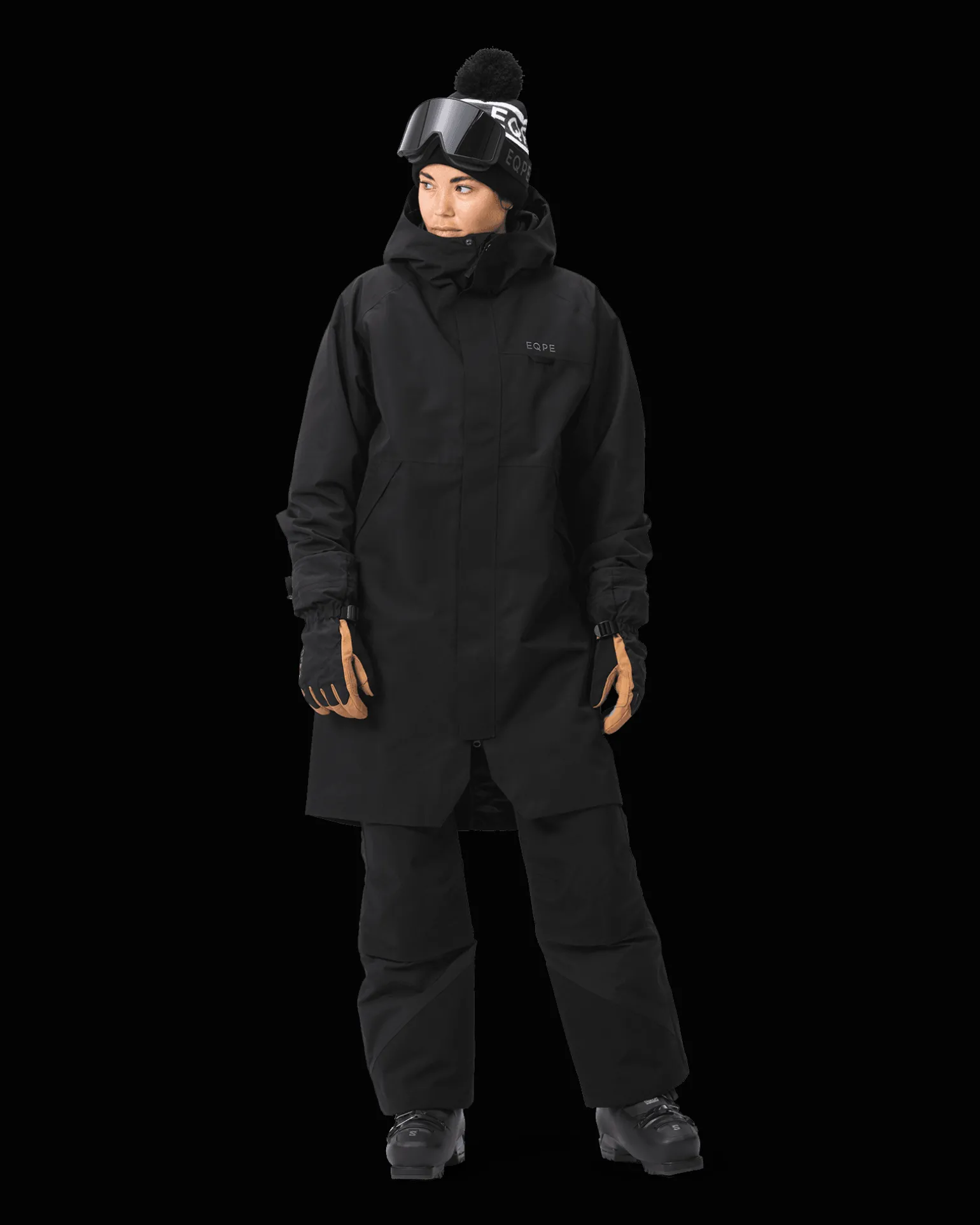 Alpine Rain Coat Deep Black