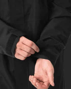 Alpine Rain Coat Deep Black
