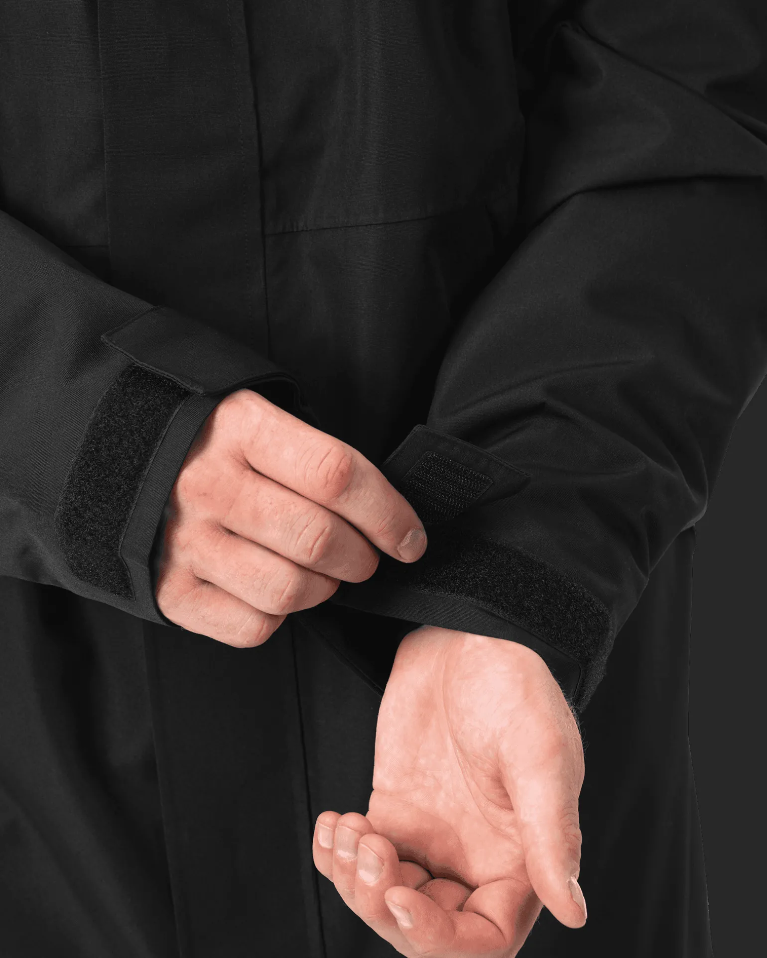 Alpine Rain Coat Deep Black