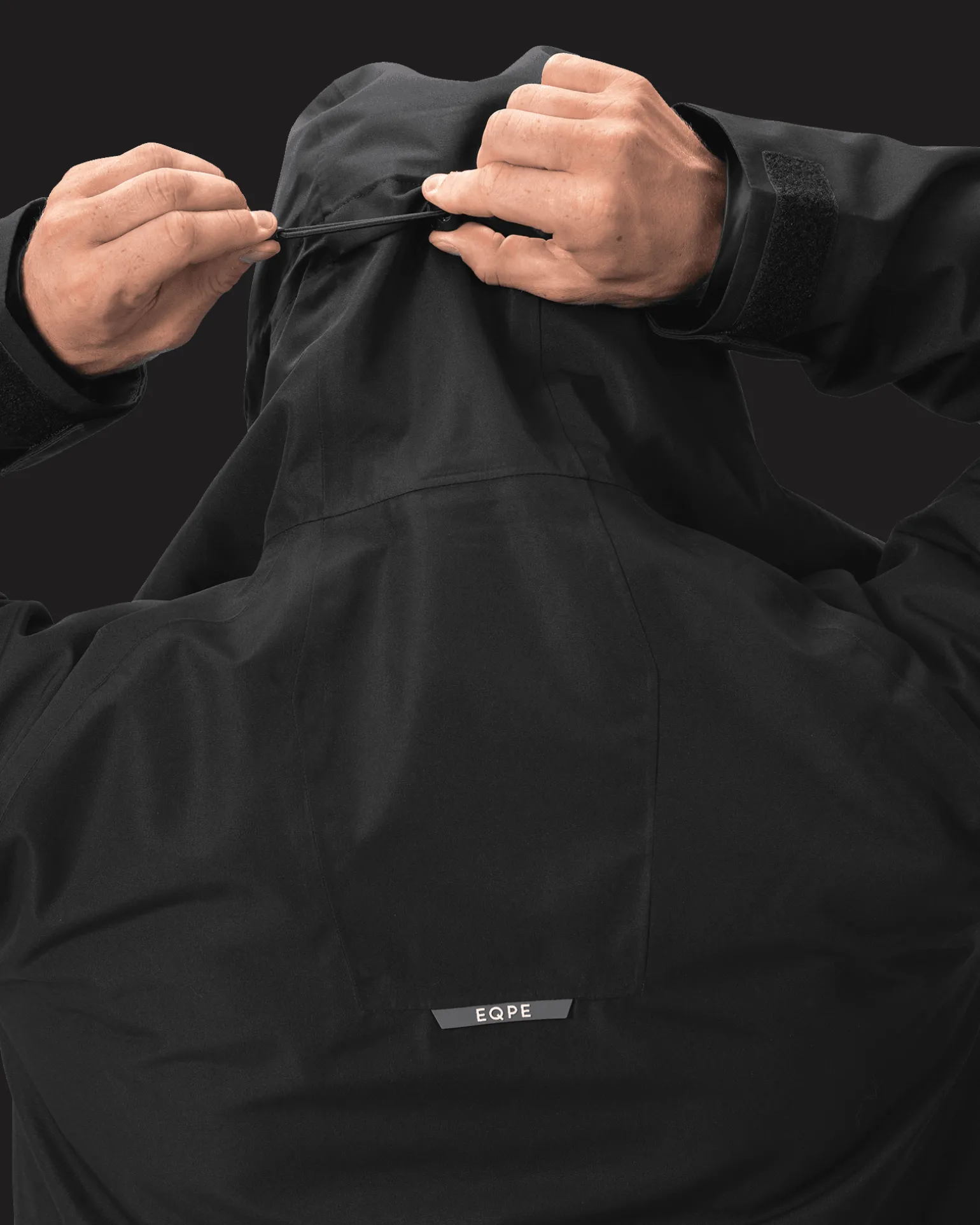 Alpine Rain Coat Deep Black