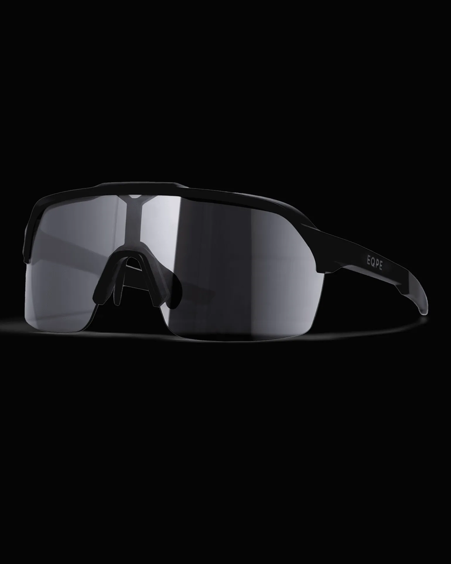 Athletic Half Frame Black-Smoke / Silver Mirror