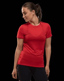 Bïelve Active Tee W High Risk Red