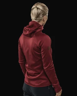 Gida Fleece Hood W Cabernet Melange