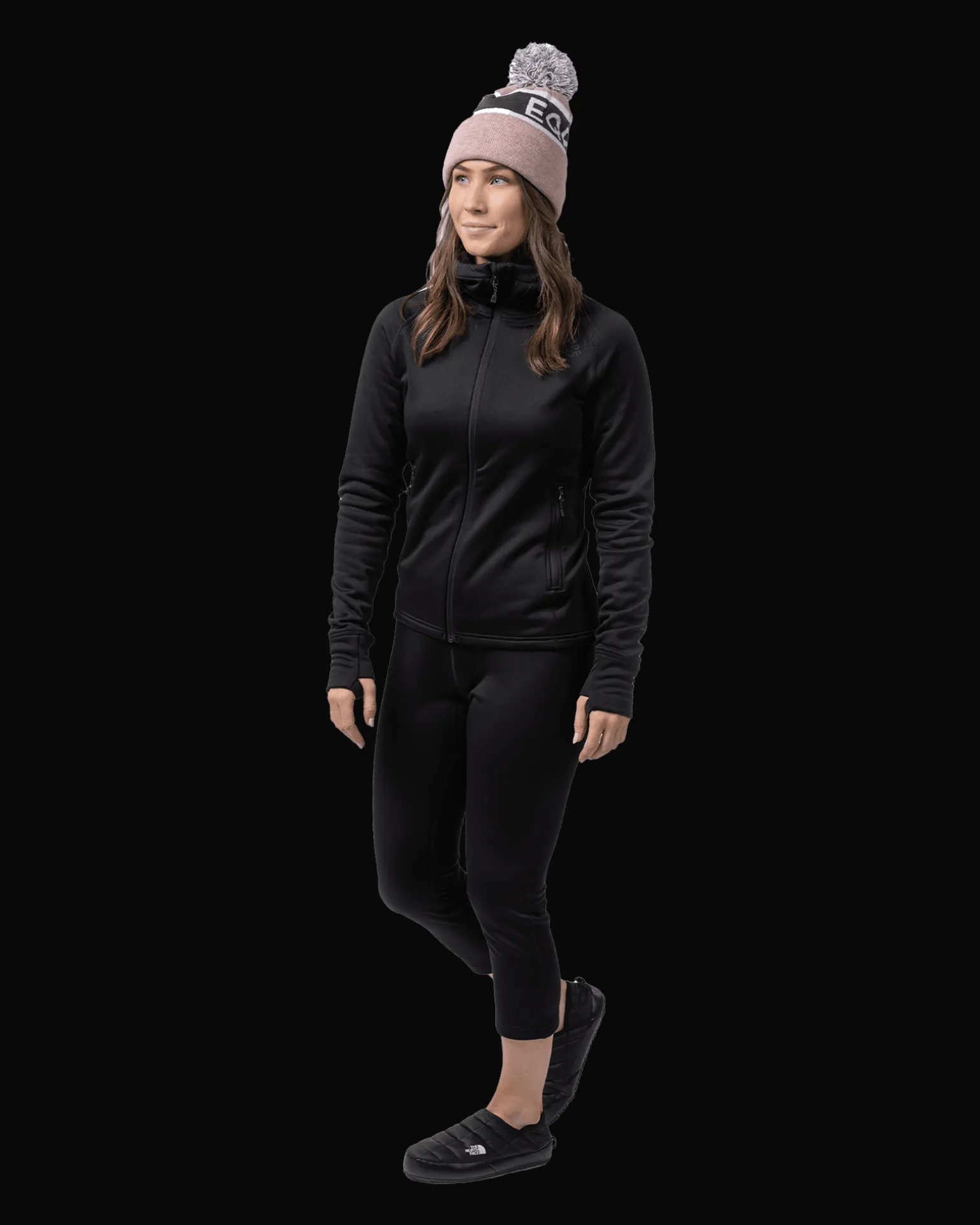 Gida Midlayer 3/4 Pant W Deep Black