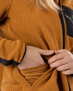 Gida Pile Jacket W Autumn Leaf