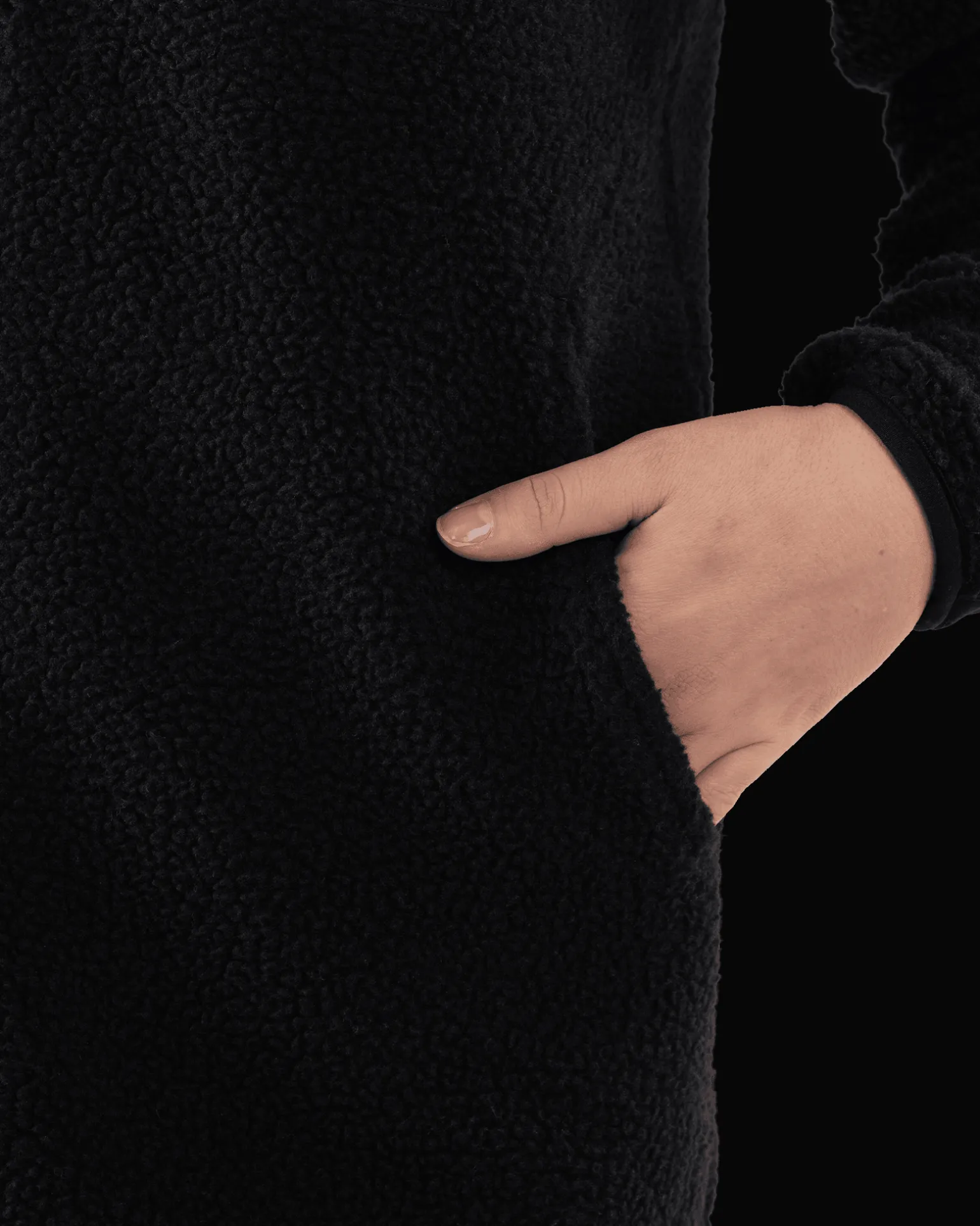 Gida Pile Jacket W Deep Black