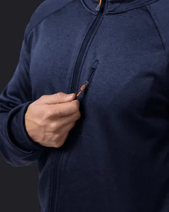 Habllek Fleece Hood M Navy Blazer