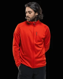 Habllek Fleece M Fiery Orange Melange