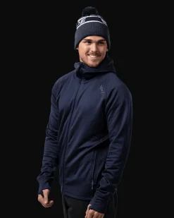 Habllek Midlayer Hood M Navy Blazer