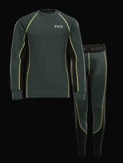 Haze Baselayer Set JR Deep Forest Green/Deep Black