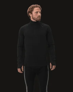 Haze Warm Wool 1/2 Zip M Deep Black