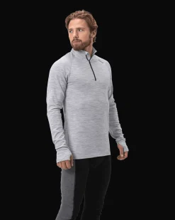 Haze Warm Wool 1/2 Zip M Grey Melange
