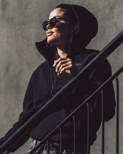 Pile Anorak W Deep Black