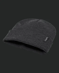 Åppås Foldable Beanie Deep Black Melange