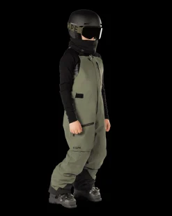 Qanuk Bib Pant JR Lichen Green