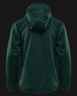 Qanuk Fleece Hood JR Forest Green Melange