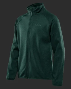 Qanuk Melange Fleece JR Forest Green Melange