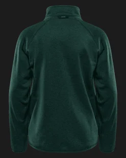 Qanuk Melange Fleece JR Forest Green Melange