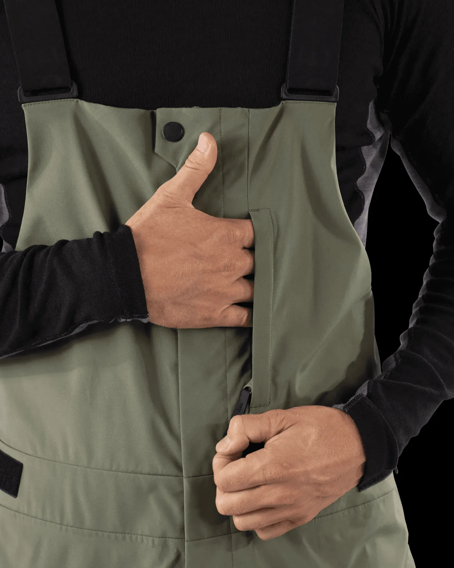 Rido Bib Shell Pant M Lichen Green