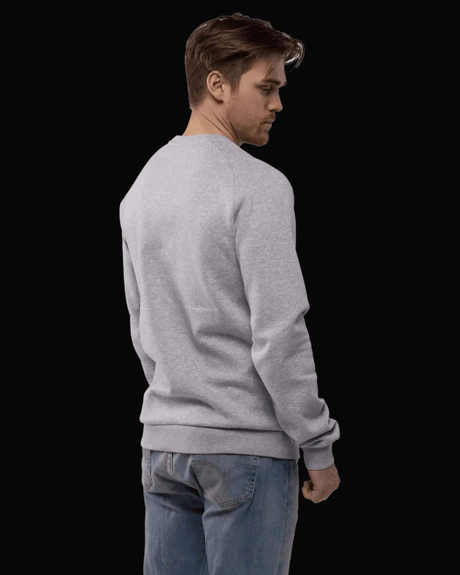 Slack Crew M Grey Melange