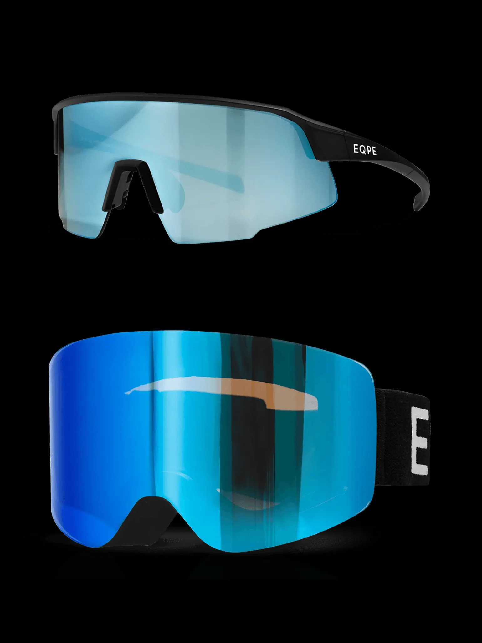 Vision Black Ski Goggle + Ahtletic sunglasses