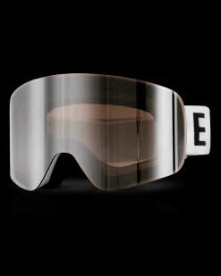 Vision Small Face Matt White/Brown/Silver Mirror